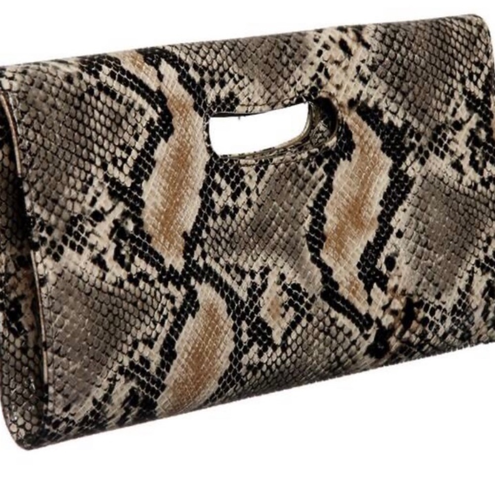 Nine West Clutch Me Up Python Print Clutch - image 2